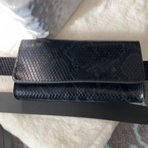 NWT Jessica Simpson Black Snake Belt Bag